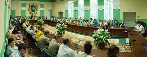 Фрагмент официальной части в конференц-зале ЦДСО «Томь»
